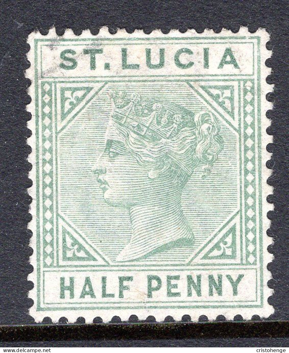 St Lucia 1883-86 QV - Wmk. Crown CA - Die I - ½d Dull Green Used (SG 31) - Ste Lucie (...-1978)