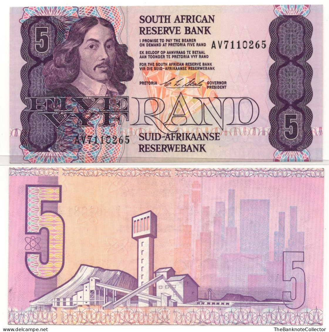 South Africa 5 Rands ND 1973 P-118 Extreme Fine - South Africa