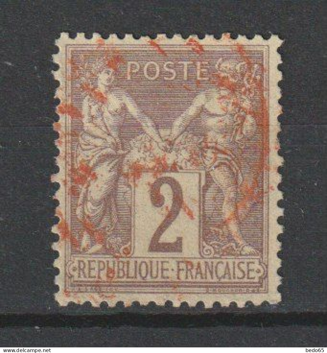 SAGE N° 85 OBL ROUGE DES IMPRIMES TB - 1876-1878 Sage (Type I)