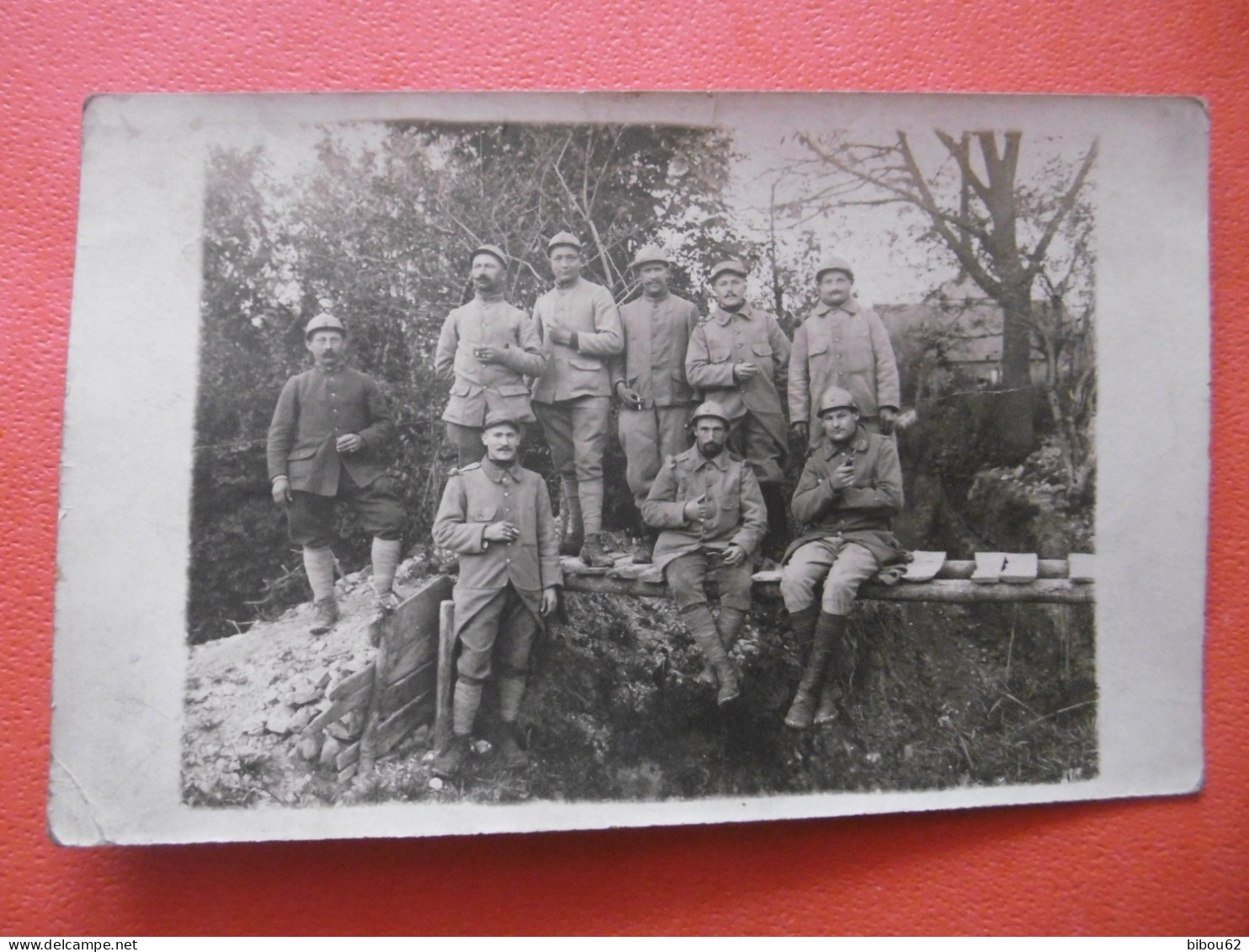 Carte Photo - Militaria - Guerre - Officiers Du 86e Régiment  - Poilus - Kasernen