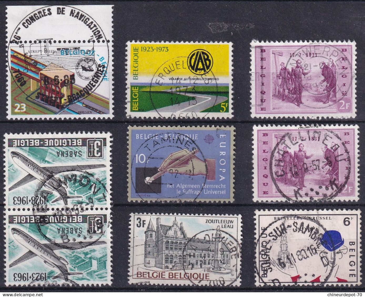 Non Classés Strépy-Bracquegnies Erquelinnes Antwerpen Beaumont Tamines Chatelineau La Louvière Solre-sur-Sambre - Used Stamps