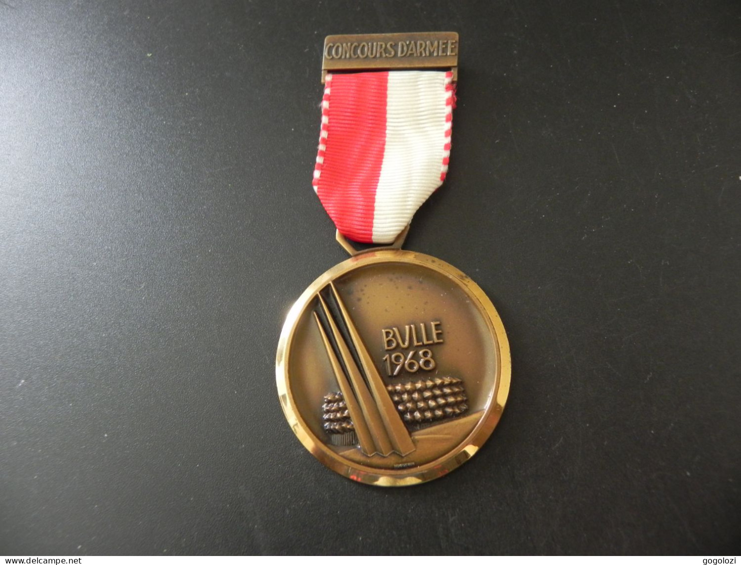 Medaille Medal - Schweiz Suisse Switzerland - Concours D'Armee Bulle 1968 - Autres & Non Classés