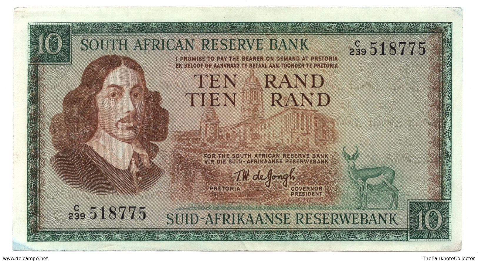South Africa 10 Rands ND 1967 P-114 Very Fine - Sudafrica