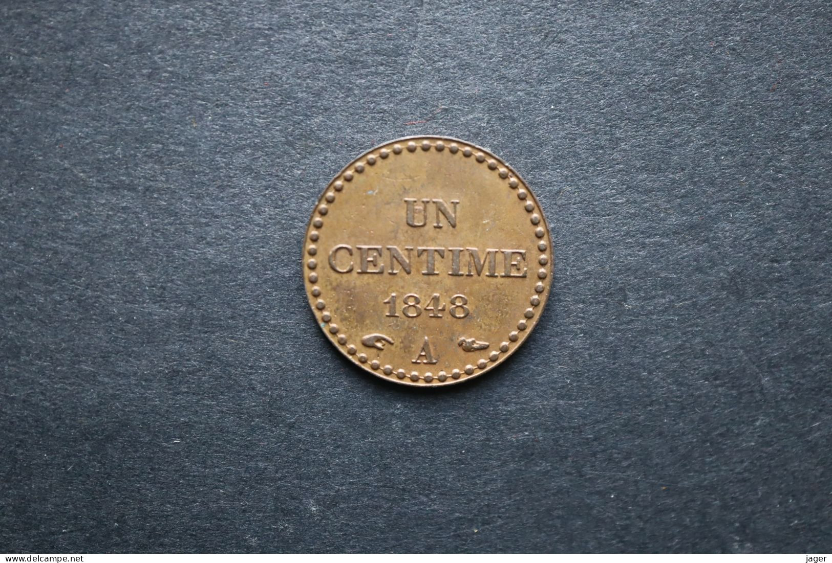 1 Centime 1848 A Dupré TTB - 1 Centime