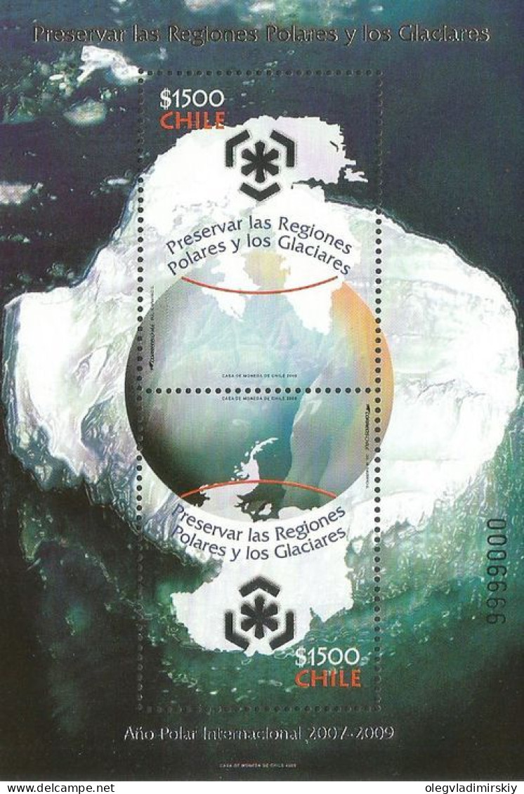 Chile Chili 2009 IPY Int Polar Year Joint Issue Block MNH - Chile