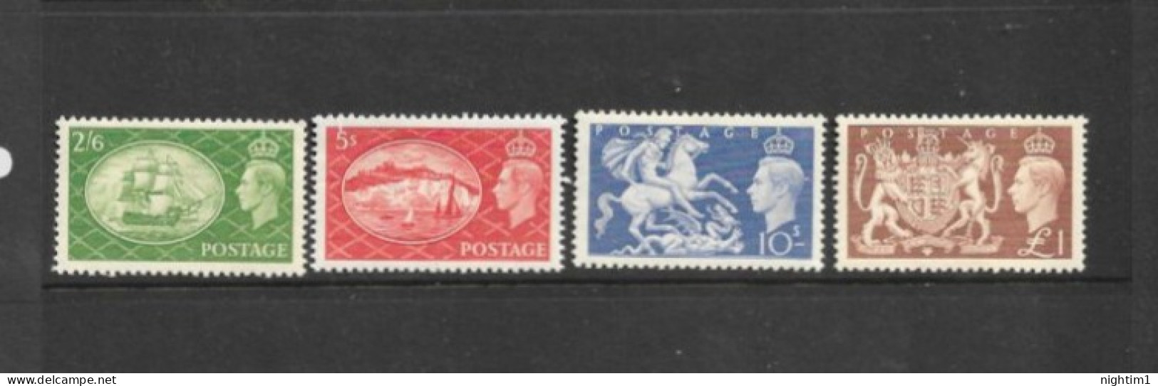 GREAT BRITAIN COLLECTION.  1951 FESTIVAL HIGH VALUES. SET OF 4. MOUNTED MINT. - Ongebruikt