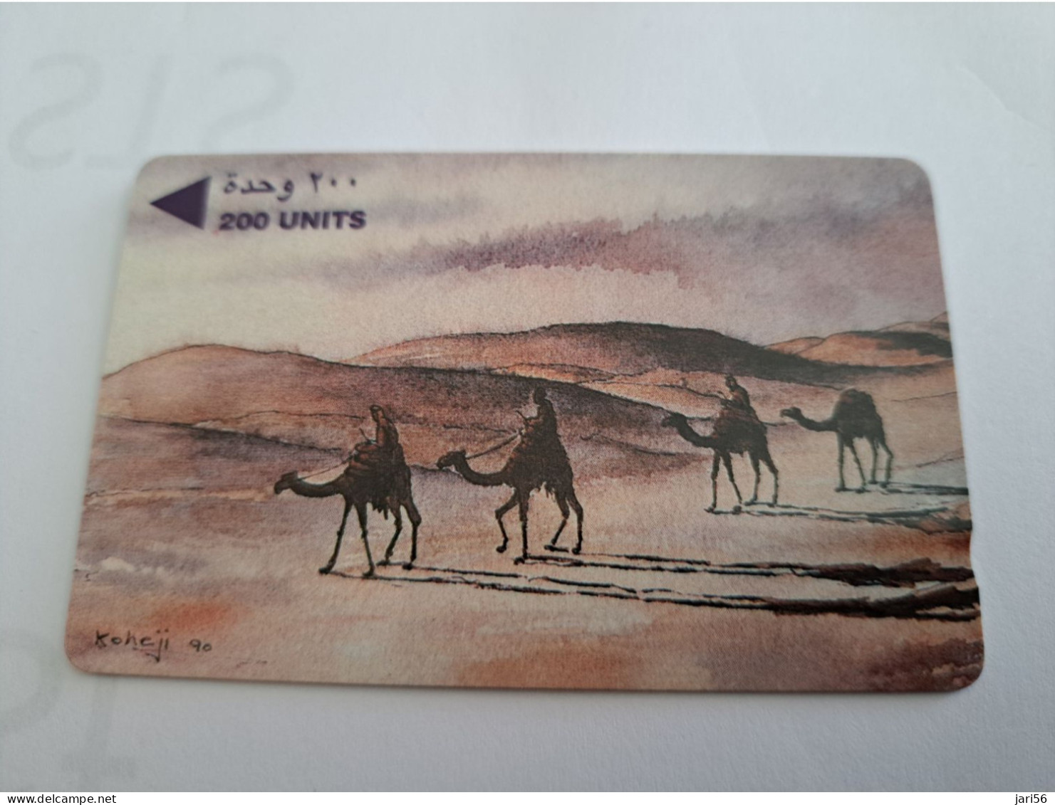 BAHRAIN   GPT CARD 200  UNITS/ A CAMEL CARAVAN   / 3BAHD SHALLOW  NOTCH    **16549** - Bahrain