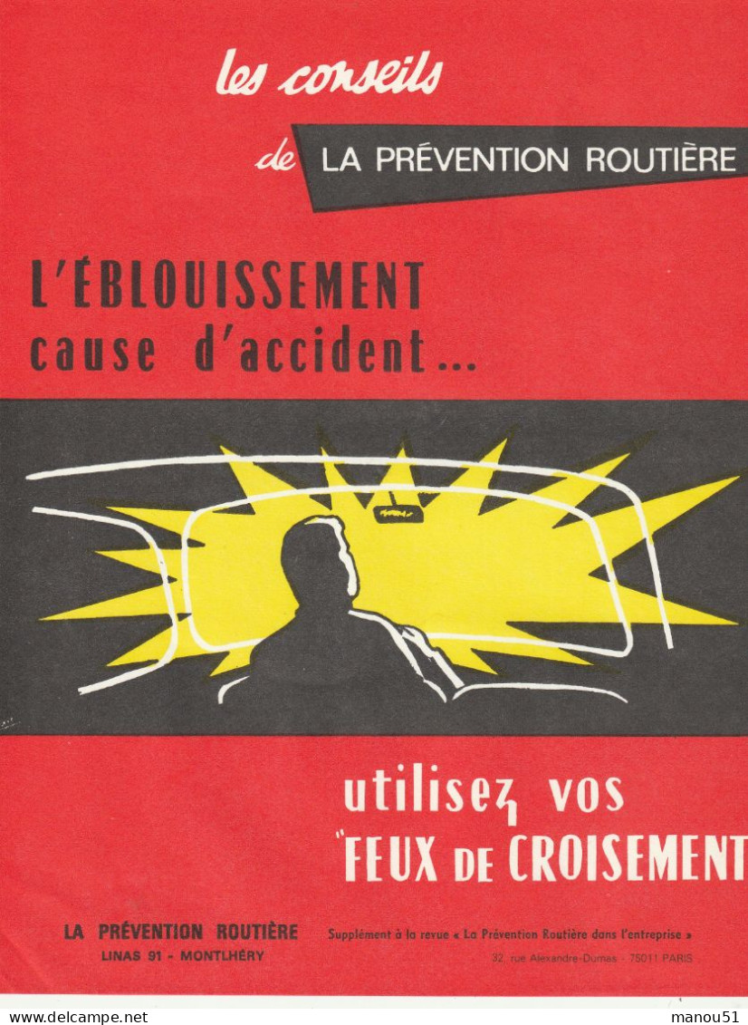 Lot De 6 Affichettes : Conseils De La Prévention Routière - Affiches