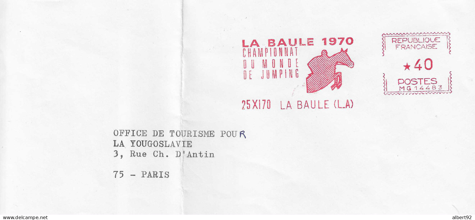 1970 EMA "Championnat Du Monde De Jumping" à La Baule (N° MG 14483) - Hípica