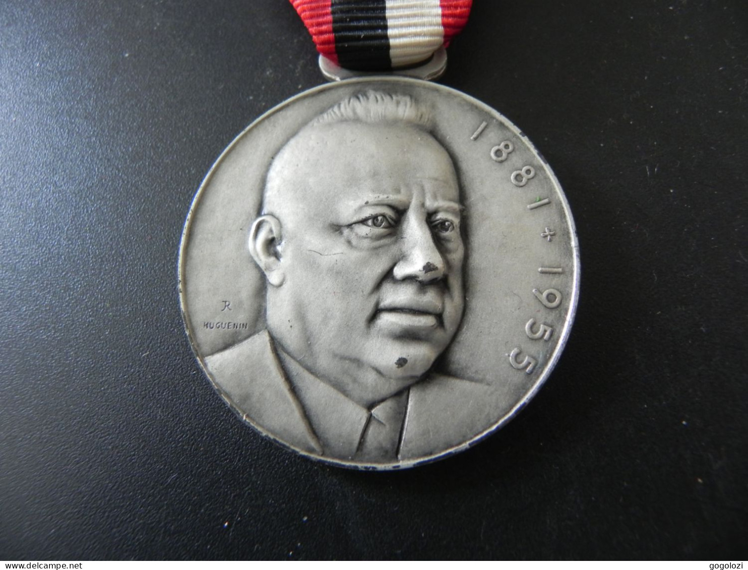 Shooting Medal - Medaille Schweiz Suisse Switzerland - Auszeichnung Bundesrat Rudolf Minger Schiessen 1961 - Autres & Non Classés