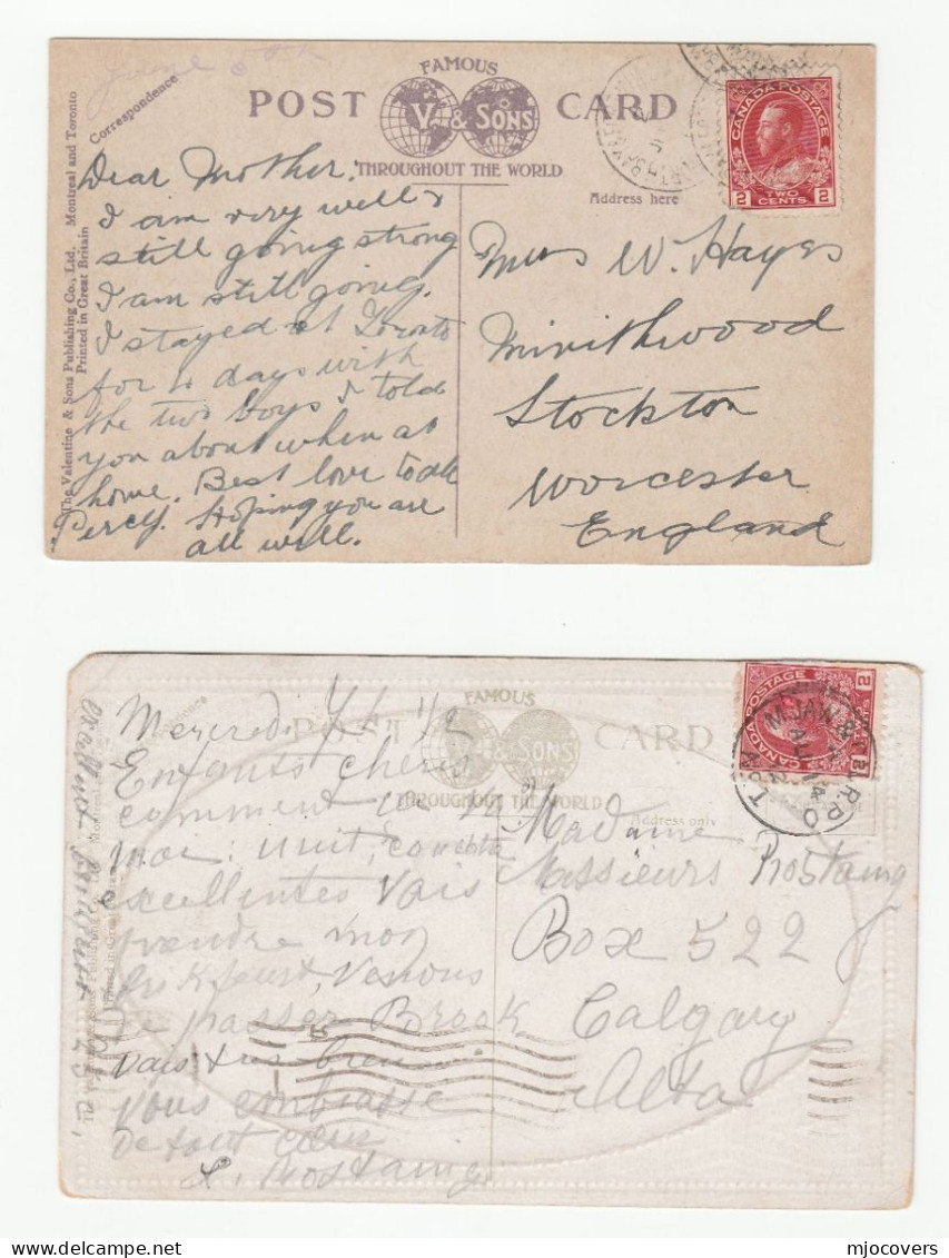 1930s - 1952  Canada SUDBURY,  GREENVILLE, ,BANFF, TORONTO Postcards Postcard - Colecciones Y Lotes
