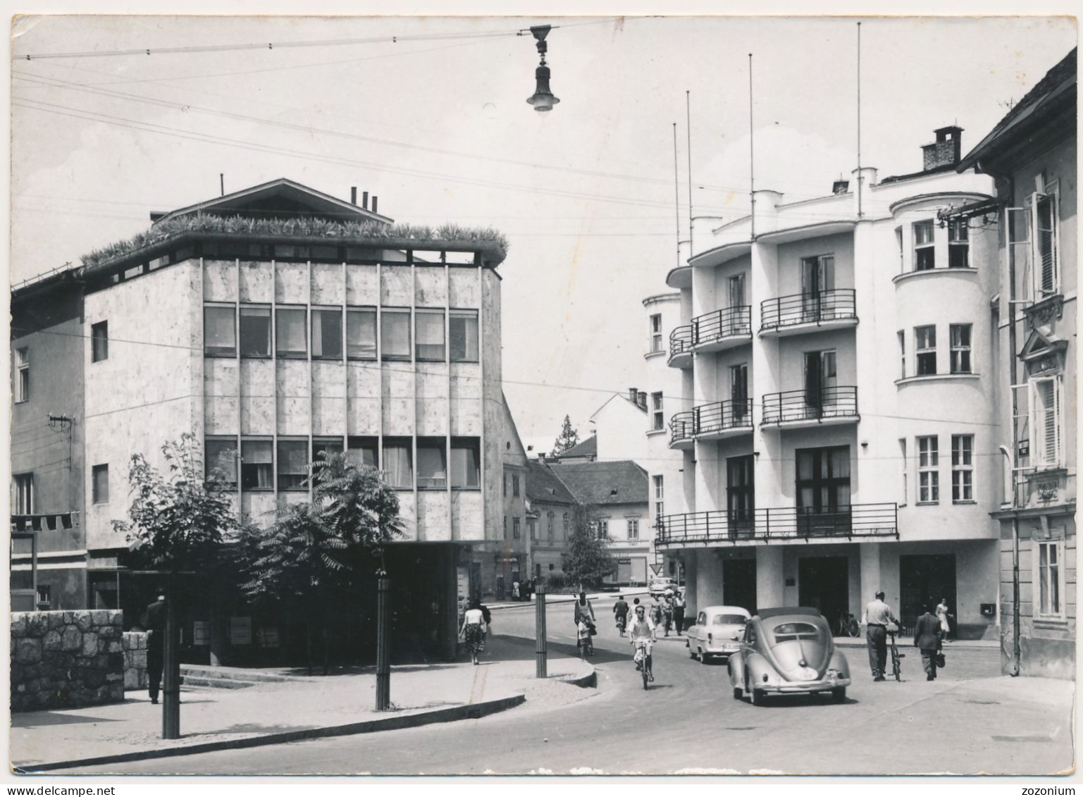 1960 KRANJ SLOVENIA, Old Car VW Old Photo Postcard - Slowenien