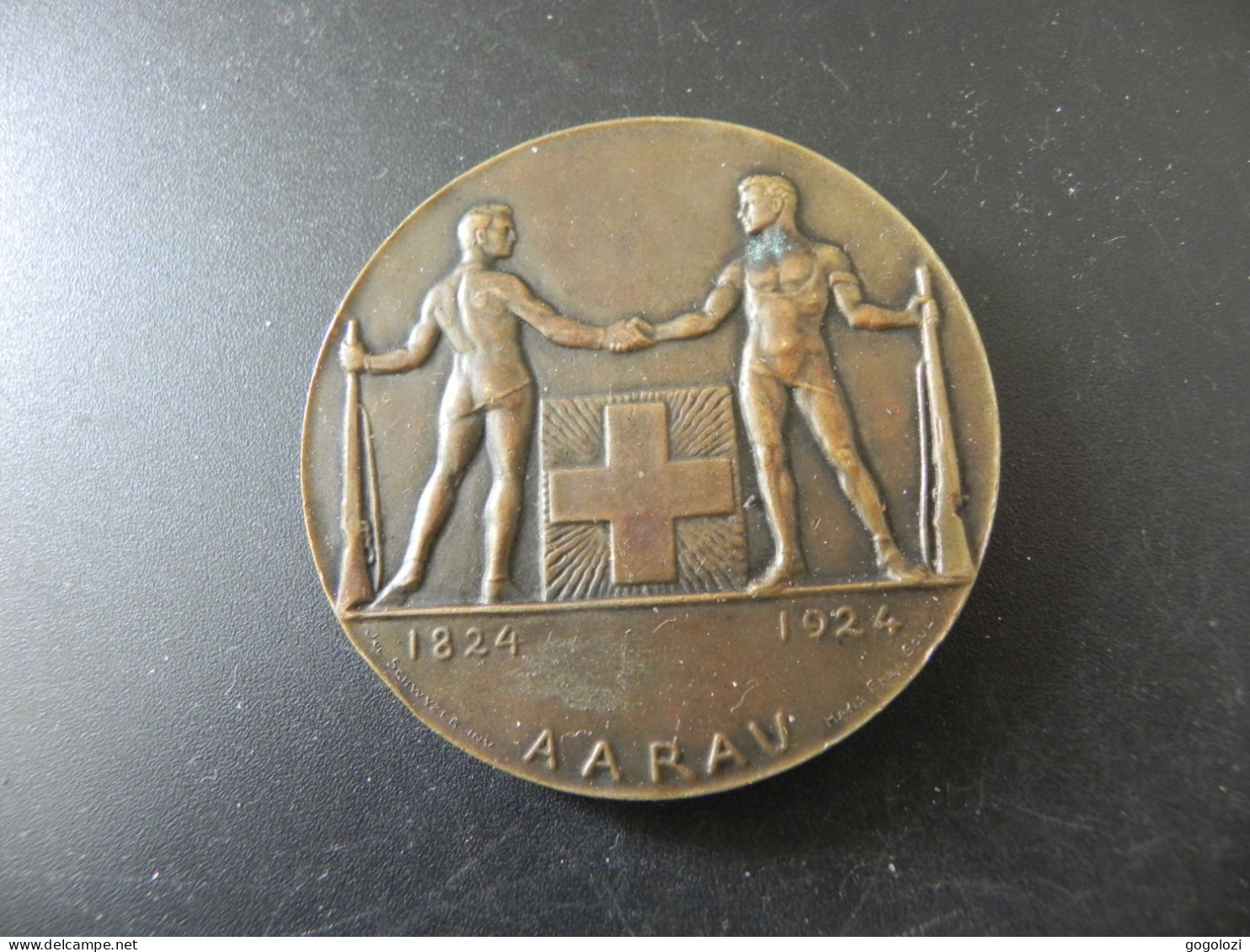 Shooting Medal - Medaille Schweiz Suisse Switzerland - Eidg. Schützenfest Aarau 1924 - Autres & Non Classés