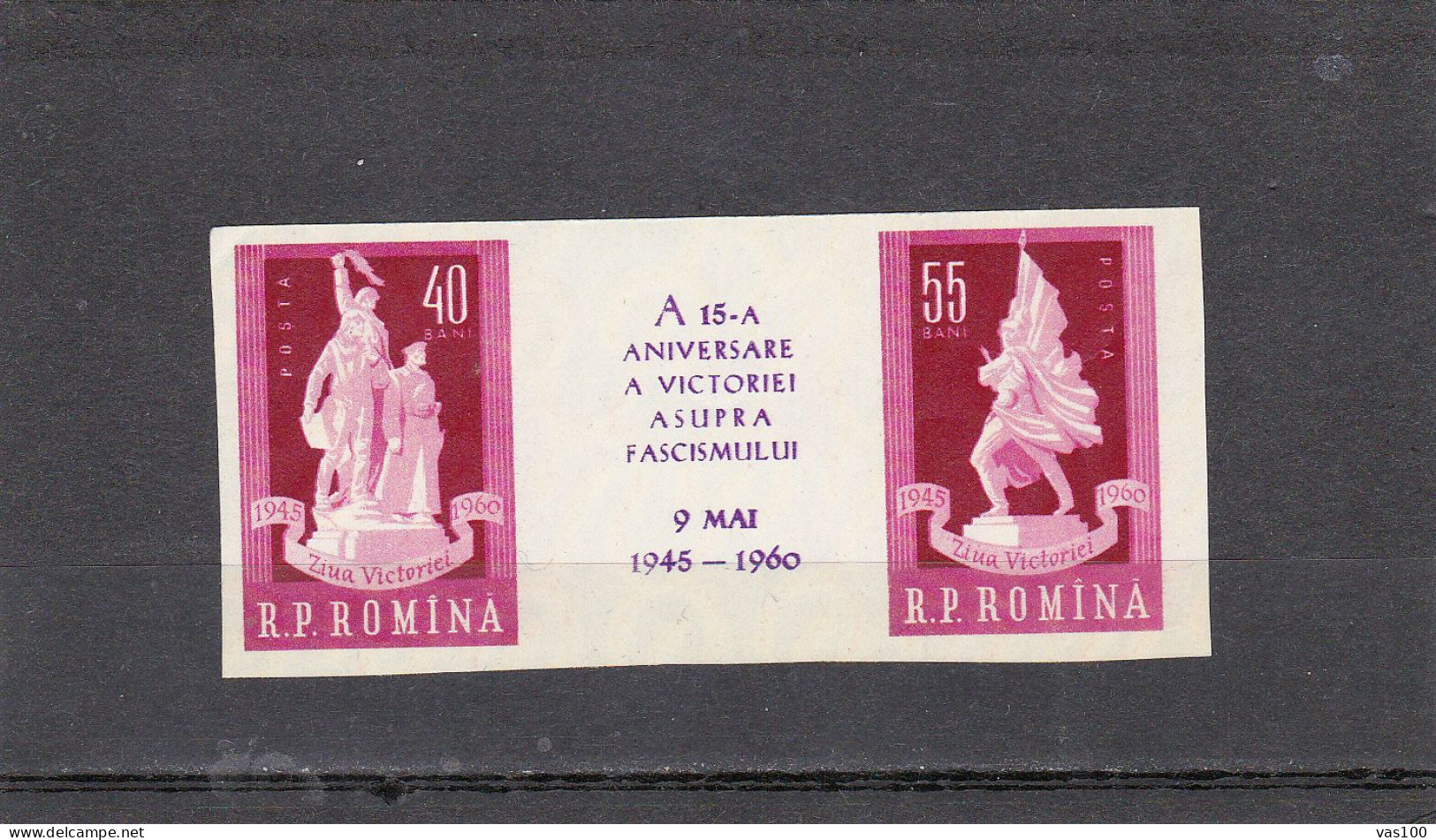 The Anniversary Of The Victory Over Fascism 1960 MI.Nr.1847 Imperforated ,MNH ROMANIA - Nuovi