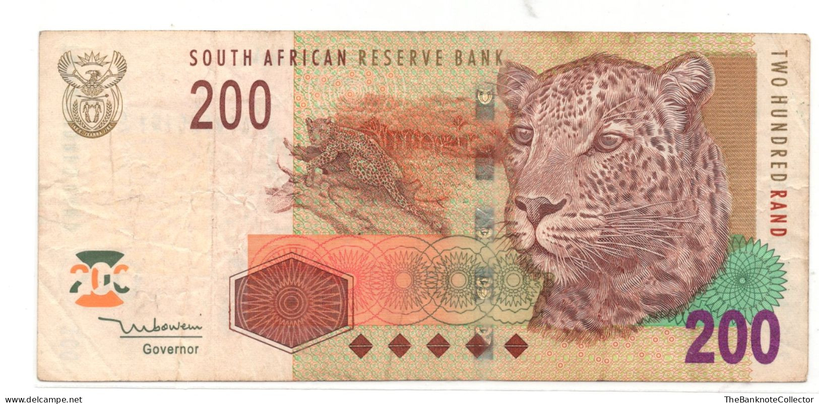 South Africa 200 Rands ND 2005 P-132 VF - Suráfrica