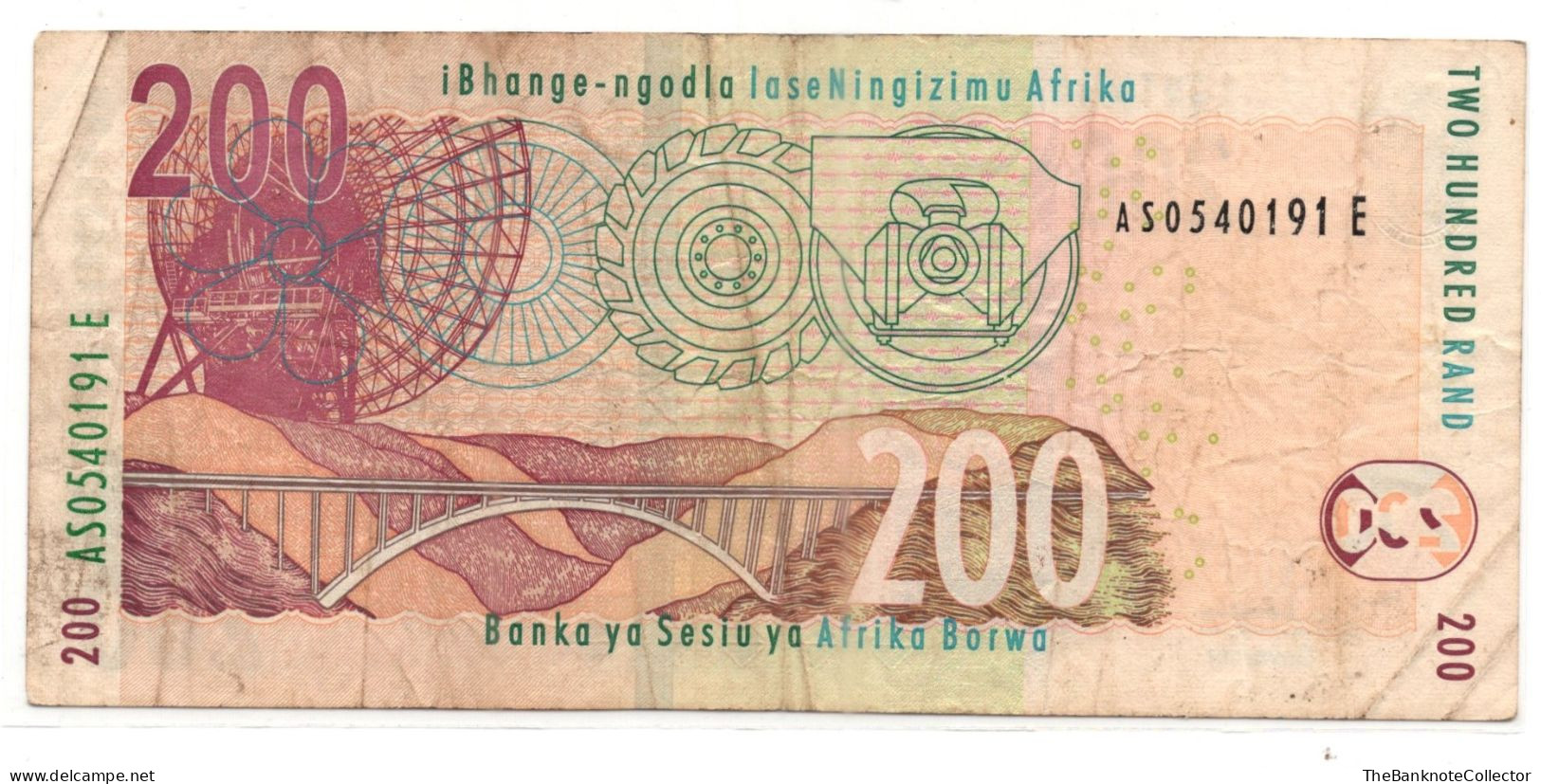 South Africa 200 Rands ND 2005 P-132 VF - Zuid-Afrika