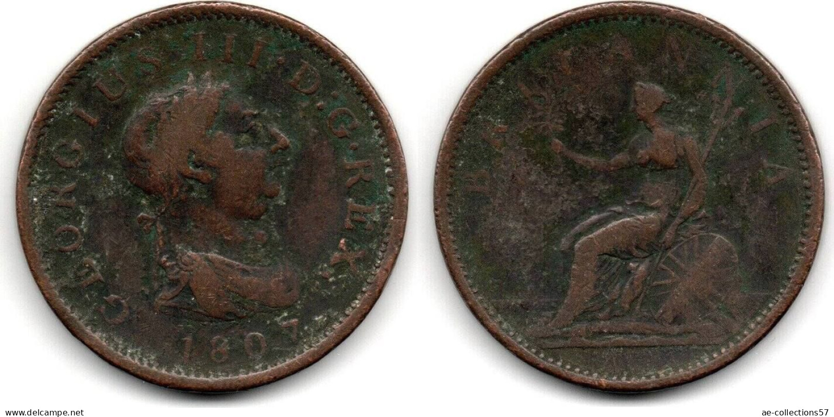 MA 33941 / Grande Bretagne - Great Britain 1 Penny 1807 TB+ - C. 1 Penny