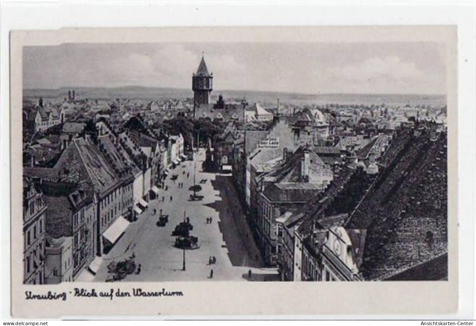 39046802 - Straubing Mit Blick Auf Den Wasserturm. Feldpost, Mit Stempel Von 1943. Gute Erhaltung. - Straubing