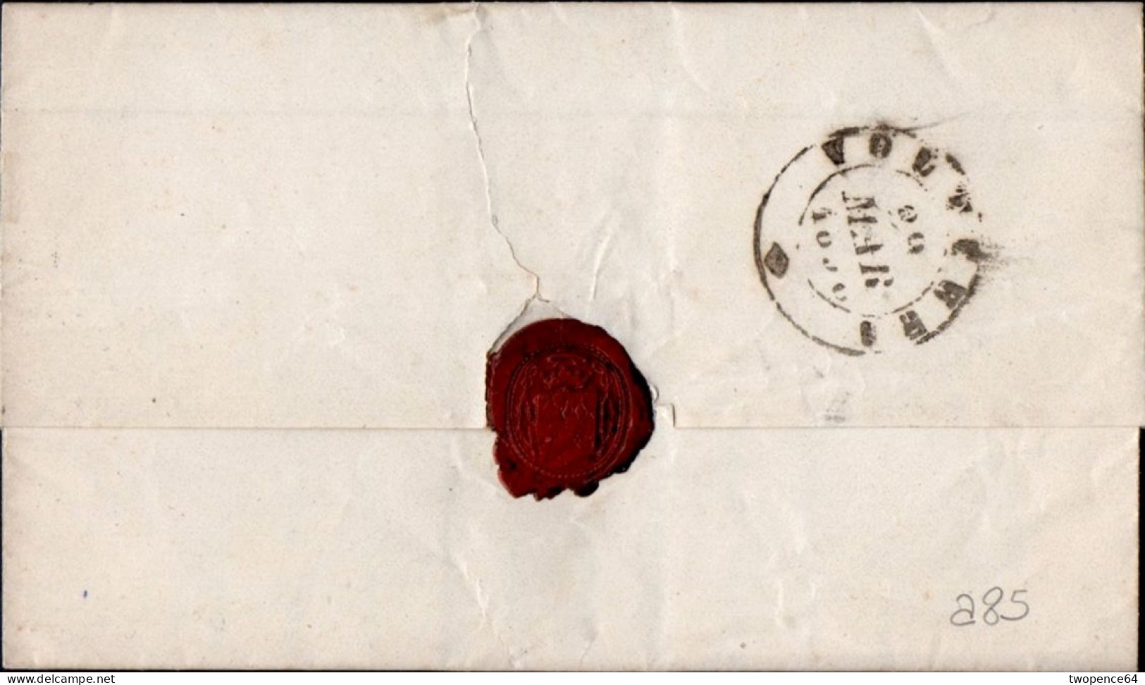 A85 - LETTERA DA COLLE A VOLTERRA 1856 - 1. ...-1850 Prephilately