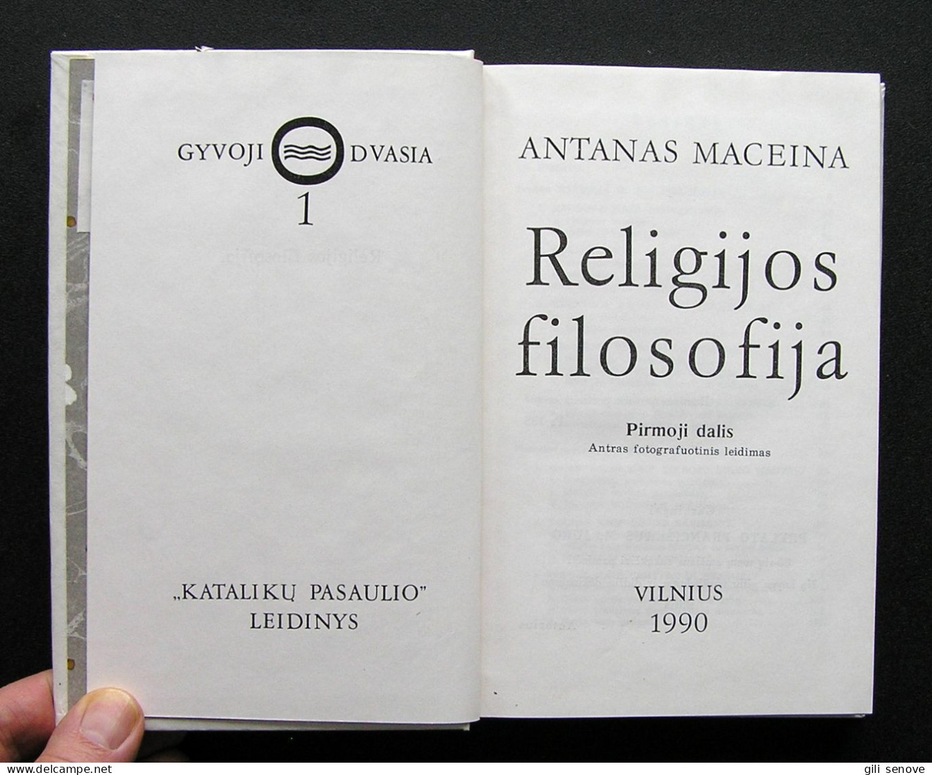 Lithuanian Book / Religijos Filosofija By Maceina 1990 - Culture