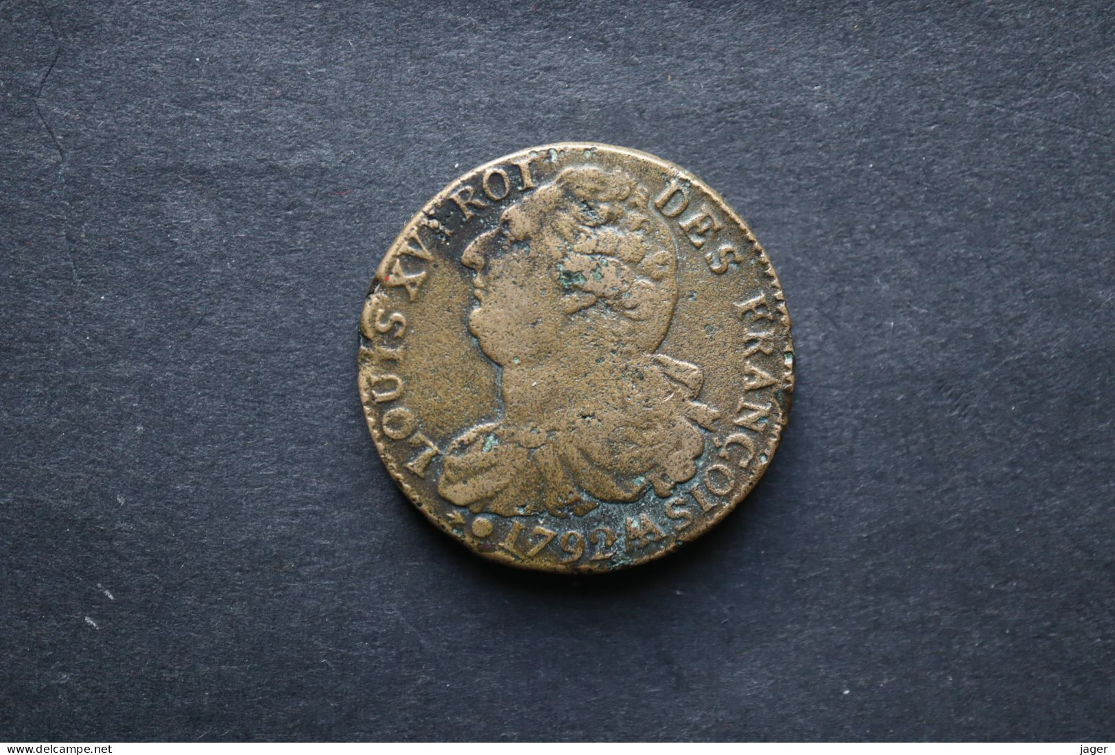 Monnaie   Ancienne 2  SOLS Dit  Au Faisceau  1792 AA - 1791-1792 Costituzione 