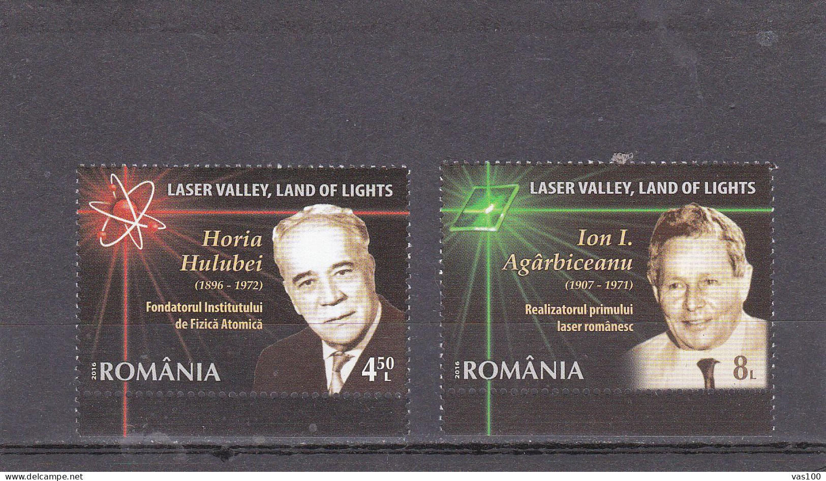 LASER VALEY  2017 IN PAIR MI.Nr.7131/32 ,MNH ROMANIA - Nuovi