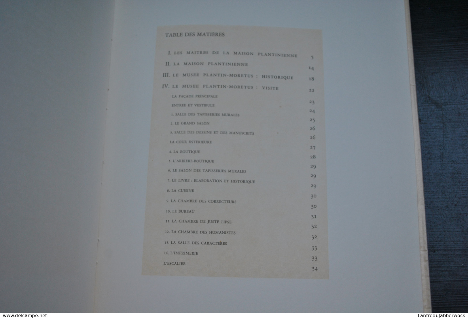 VOET Le Musée Plantin Moretus Tirage de luxe publicitaire numéroté 41/200 Imprimerie Govaerts 1957 Régionalisme RARE