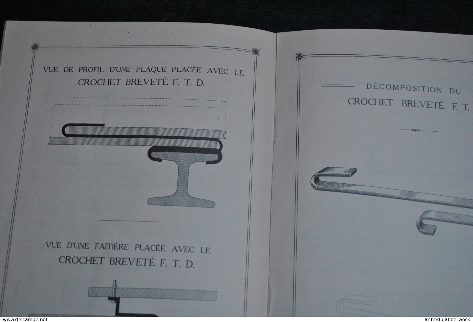 Les Usines FULGENCE TONDEUR 1925 Koekelberg Accessoires Métalliques Pour Placement De Toutes Toitures FTD F.T.D. - 1900 – 1949