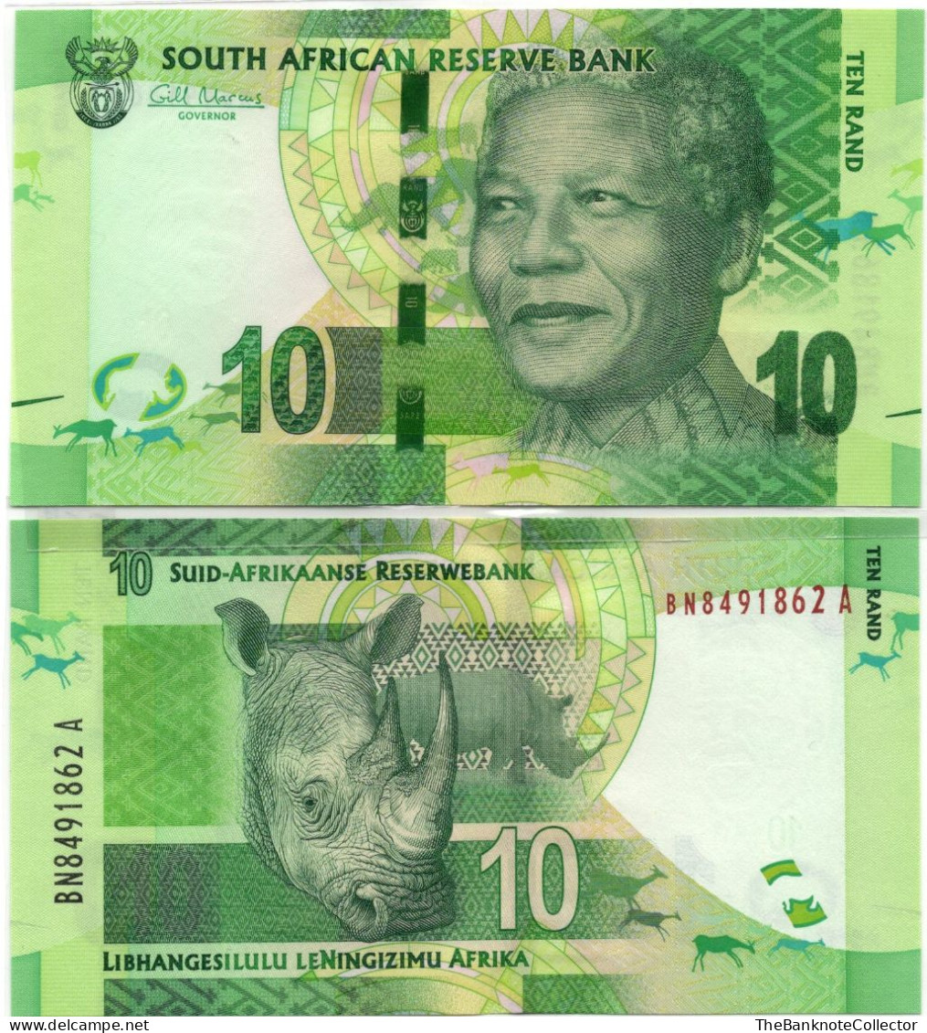 South Africa 10 Rands ND2015 P-138 UNC Mandela - Sudafrica