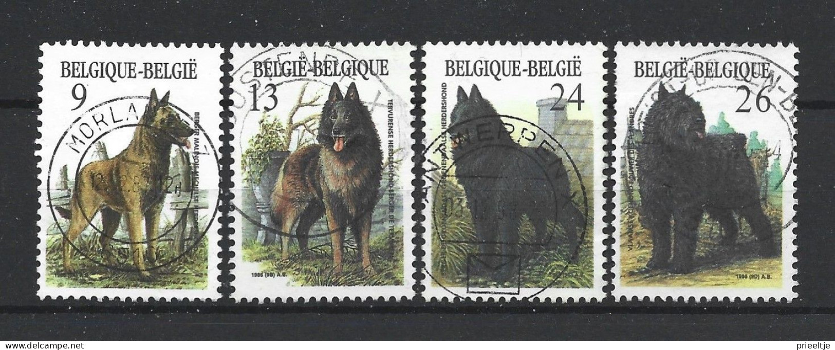 Belgie 1986 Dogs Y.T. 2213/2216 (0) - Used Stamps