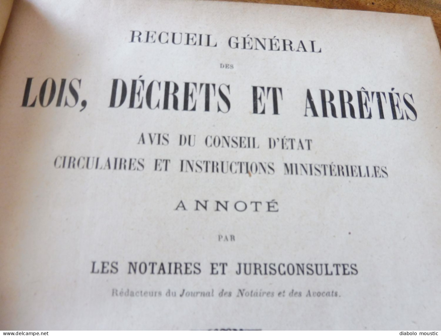 1912  RECUEIL Des LOIS ,dont Aussi Sur Les Répression Des Fraudes  ; Etc - Gesetze & Erlasse