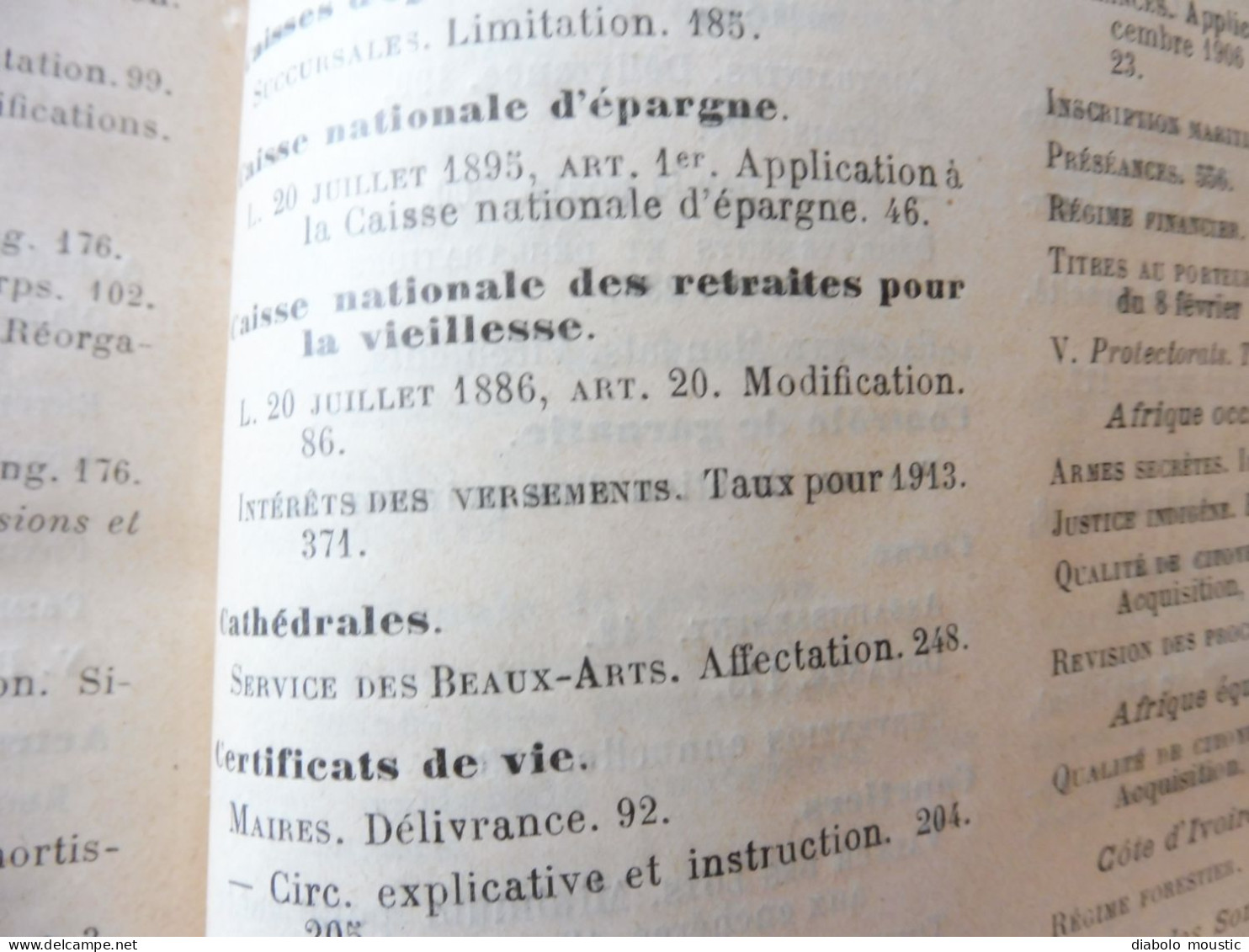 1912  RECUEIL des LOIS ,dont aussi sur les répression des fraudes  ; Etc