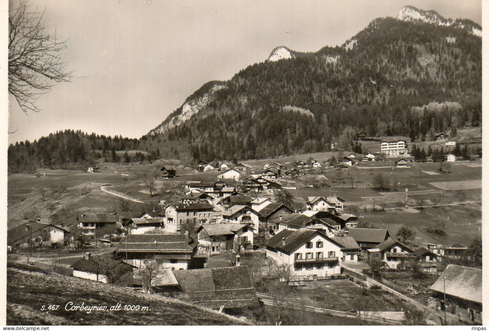 (Suisse) CORBEYRIER Vue Générale N°S 467 Oblitéré En 1941 - Corbeyrier