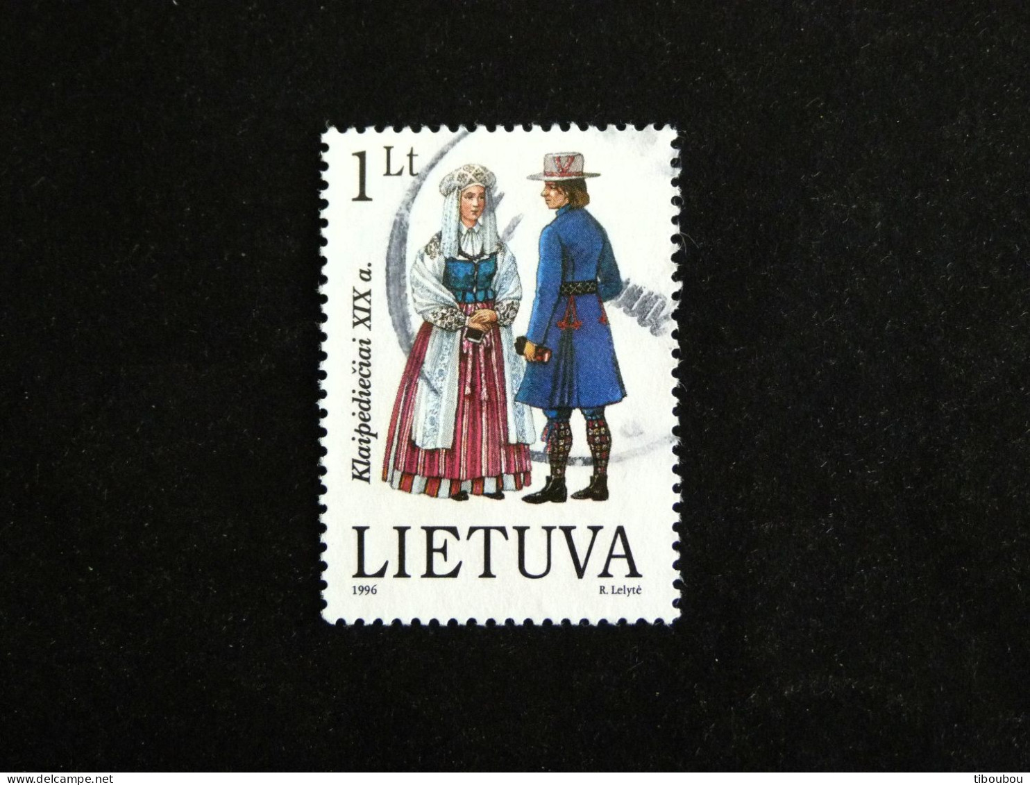 LITUANIE LIETUVA YT 537 OBLITERE - COSTUMES TRADITIONNELS DE KLAIPEDA MEMEL - Lithuania