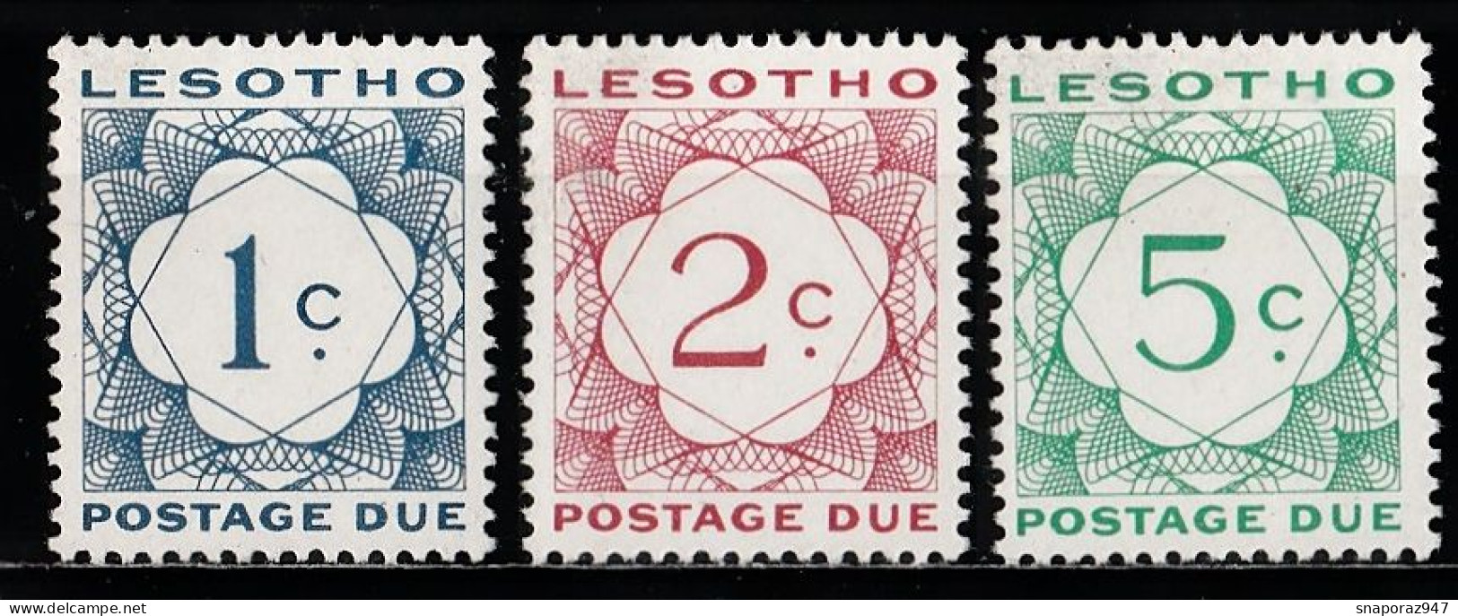 1967 Lesotho Timbre Taxe Set MNH** Ta5 - Lesotho (1966-...)