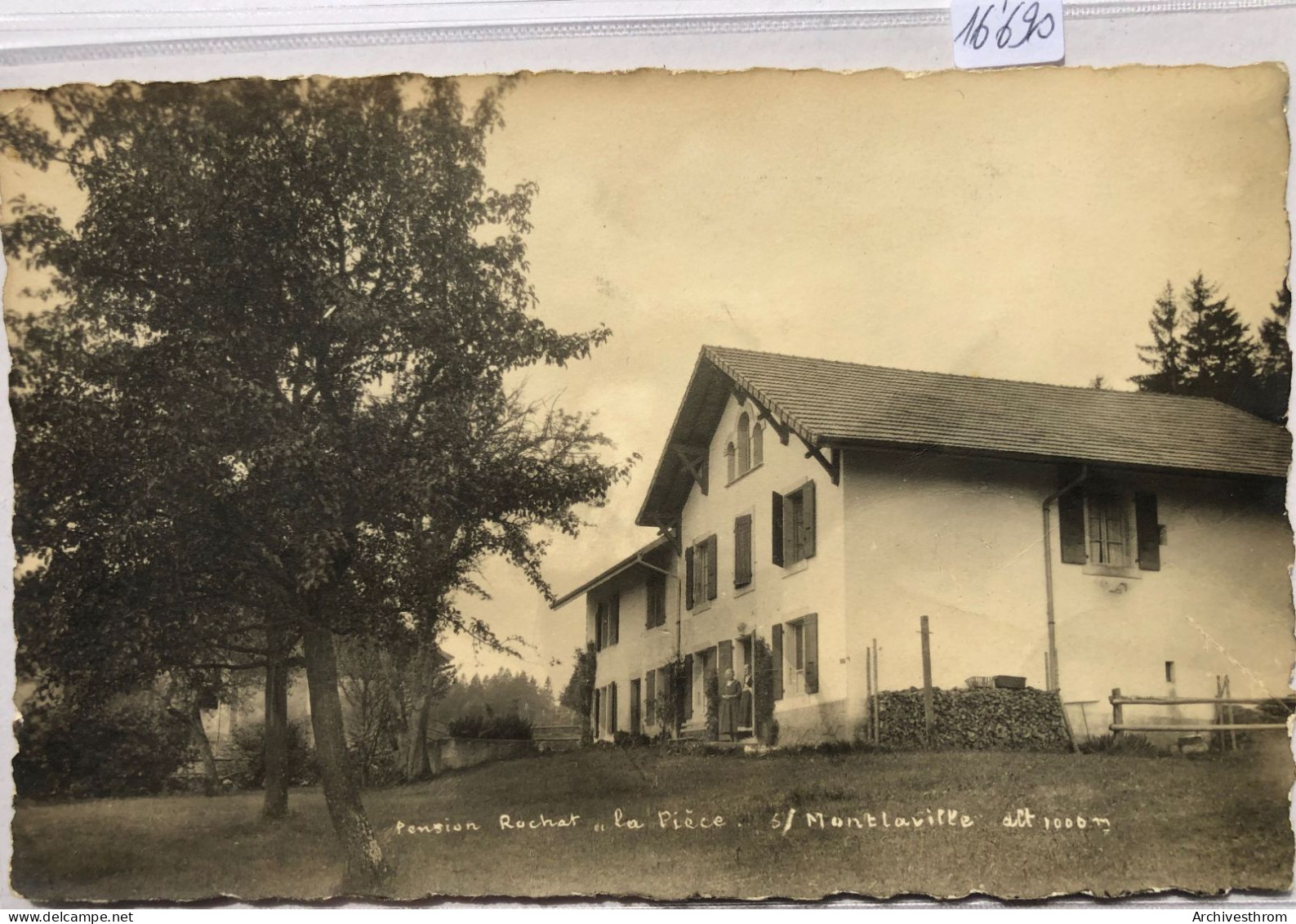 Mont-la-Ville - Pension Rochat « La Pièce » - En 1920 (16'690) - Mont-la-Ville