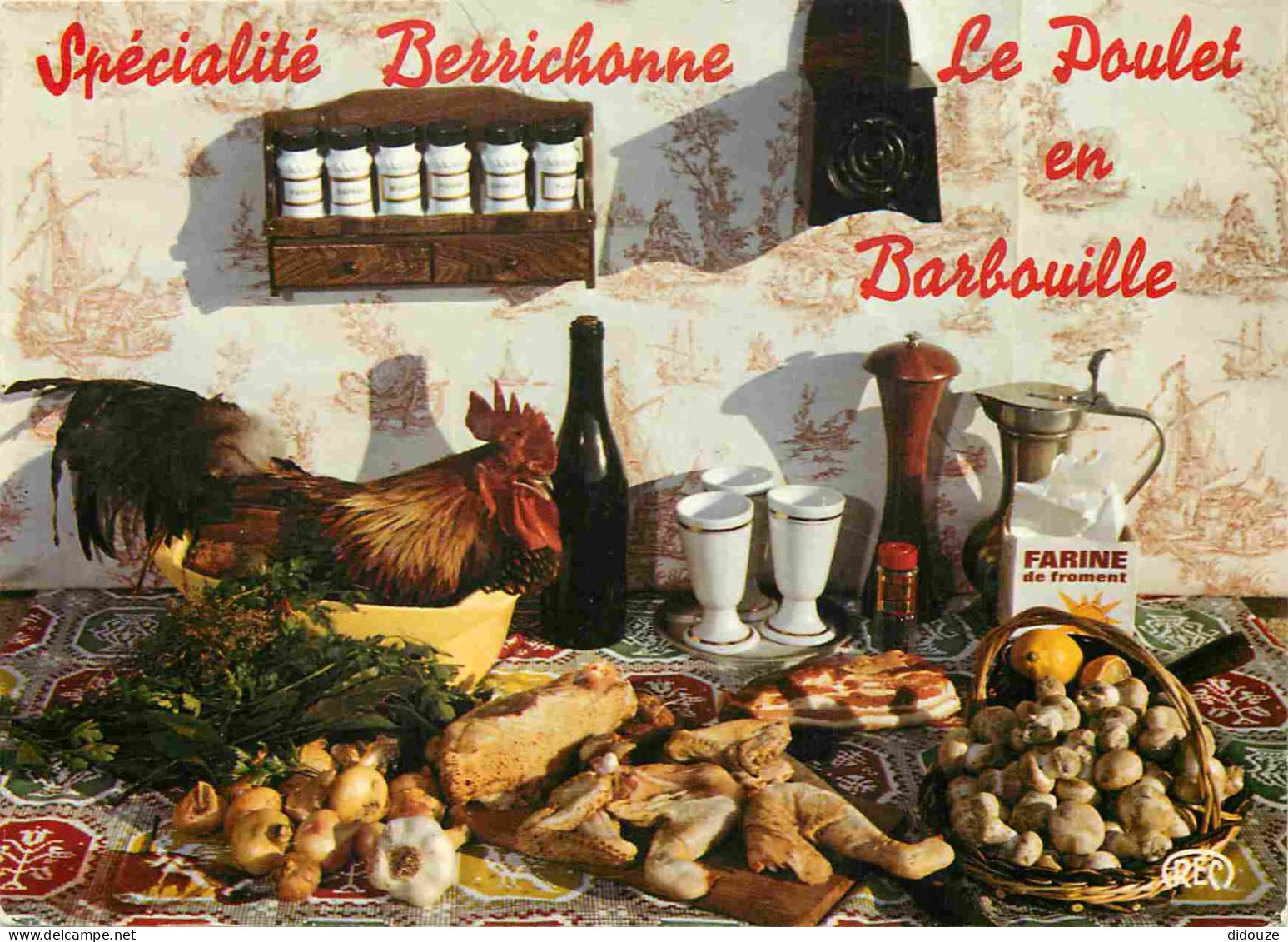 Recettes De Cuisine - Poulet En Barbouille - Spécialité Berrichonne - Gastronomie - CPM - Voir Scans Recto-Verso - Recettes (cuisine)