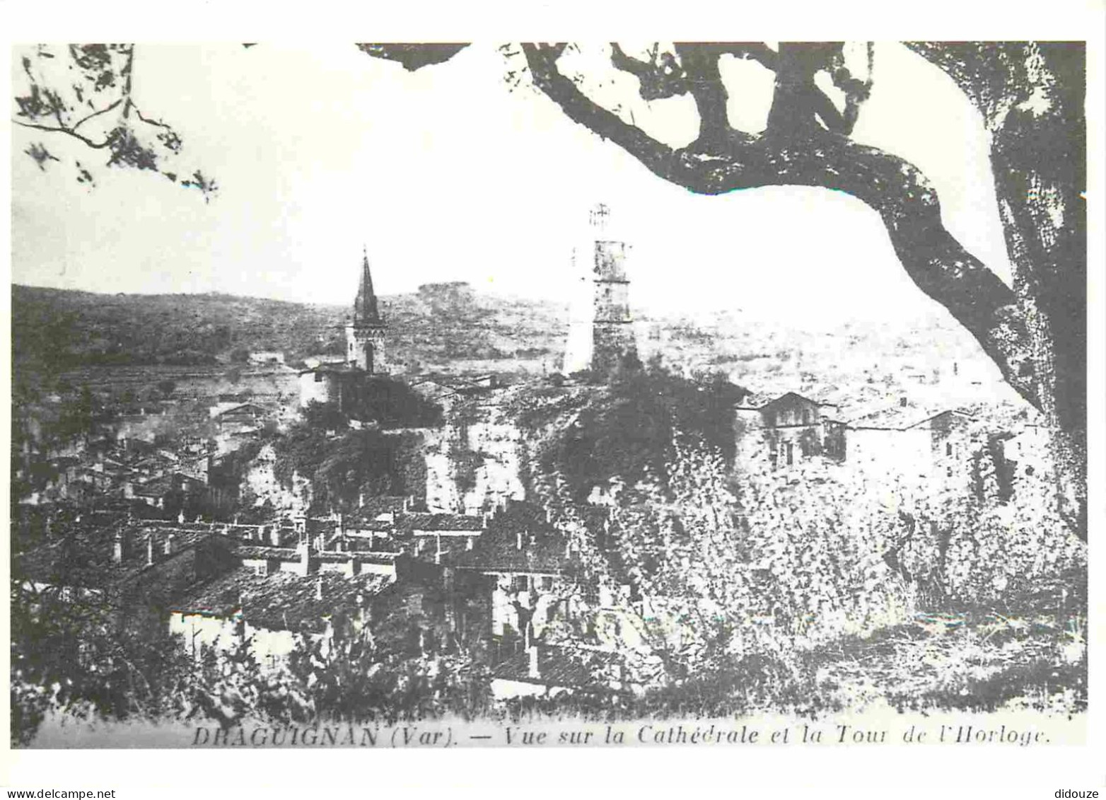 Reproduction CPA - 83 Draguignan - Vue Sur La Cathédrale Et La Tour De L'Horloge - CPM - Carte Neuve - Voir Scans Recto- - Draguignan