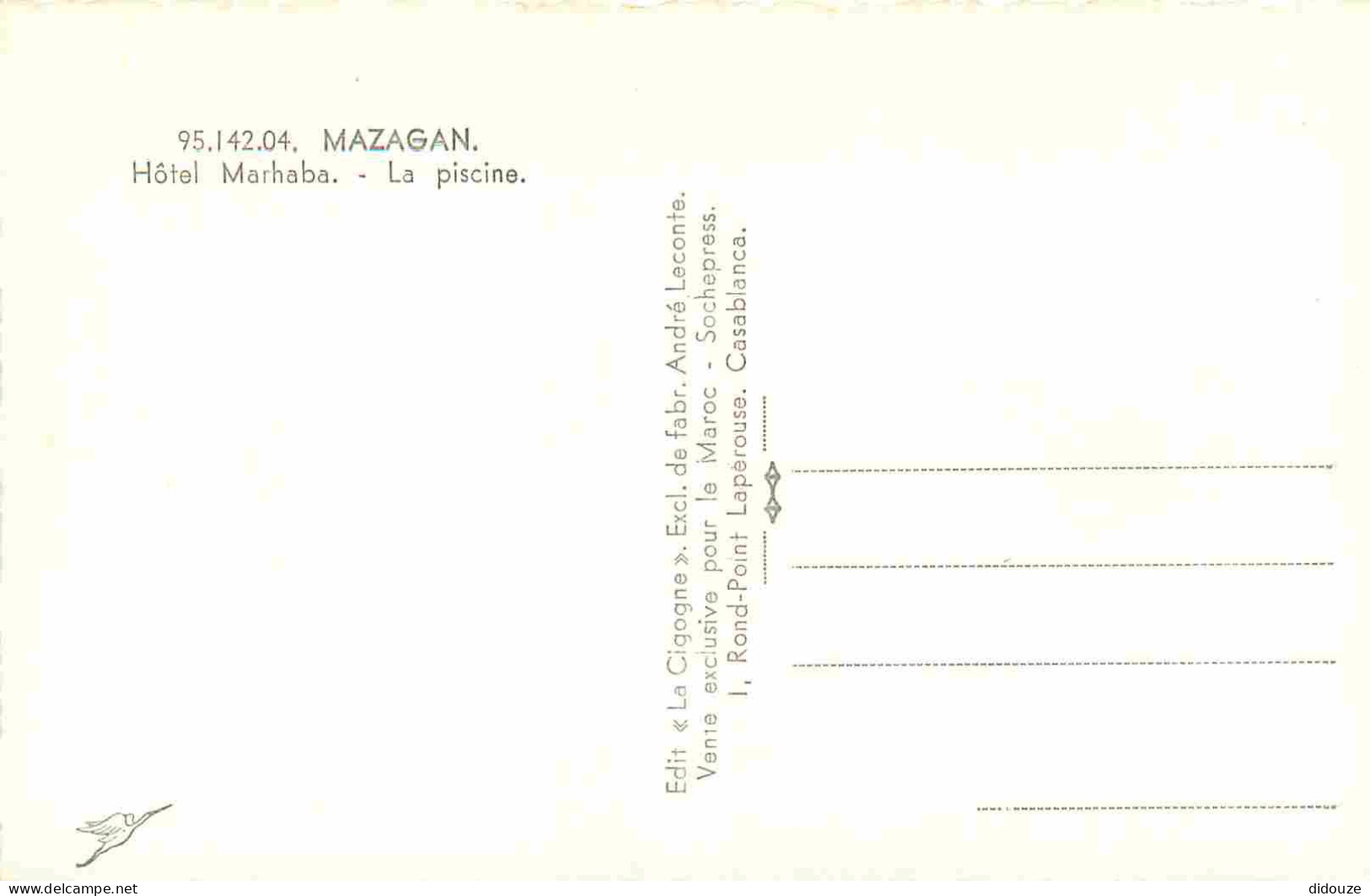 Maroc - Mazagan - Hôtel Marhaba - La Piscine - Animée - Carte Dentelée - CPSM Format CPA - Carte Neuve - Voir Scans Rect - Other & Unclassified