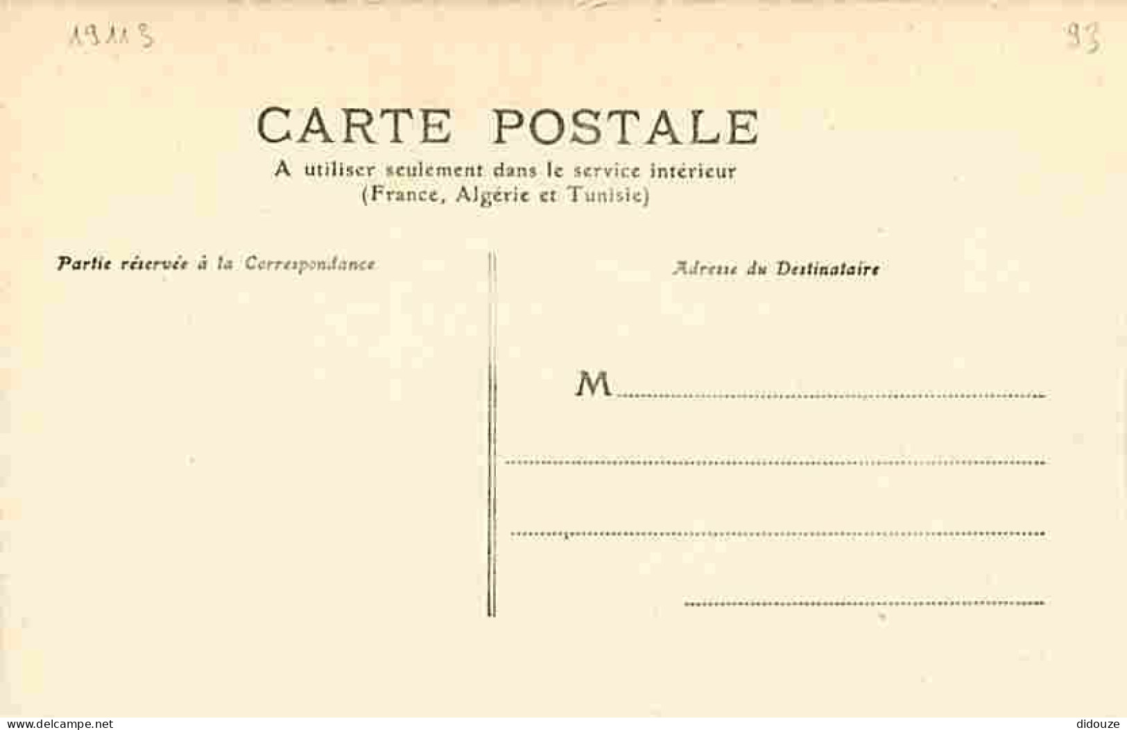 93 - Le Bourget - Série Paris Après Le Siège Et La Commune - Numéro 24 - Carte Neuve - CPA - Voir Scans Recto-Verso - Le Bourget