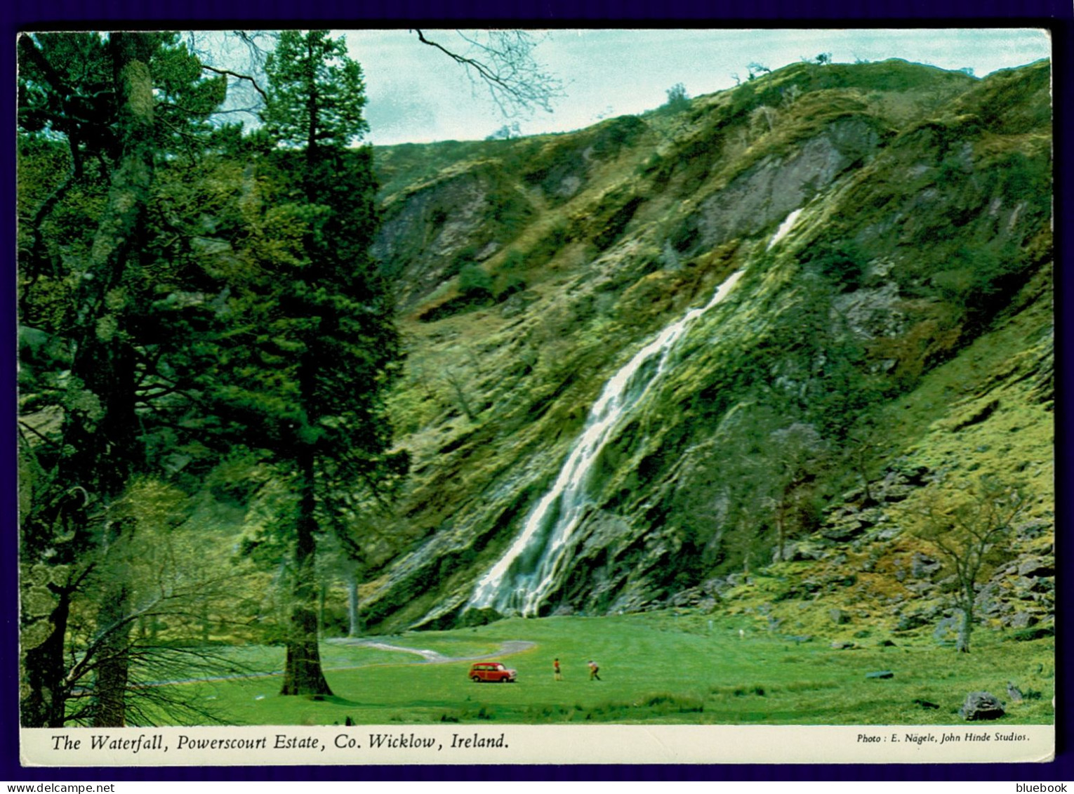Ref 1642 - John Hinde Postcard - Powerscourt Estate Waterfall - County Wicklow Ireland - Wicklow