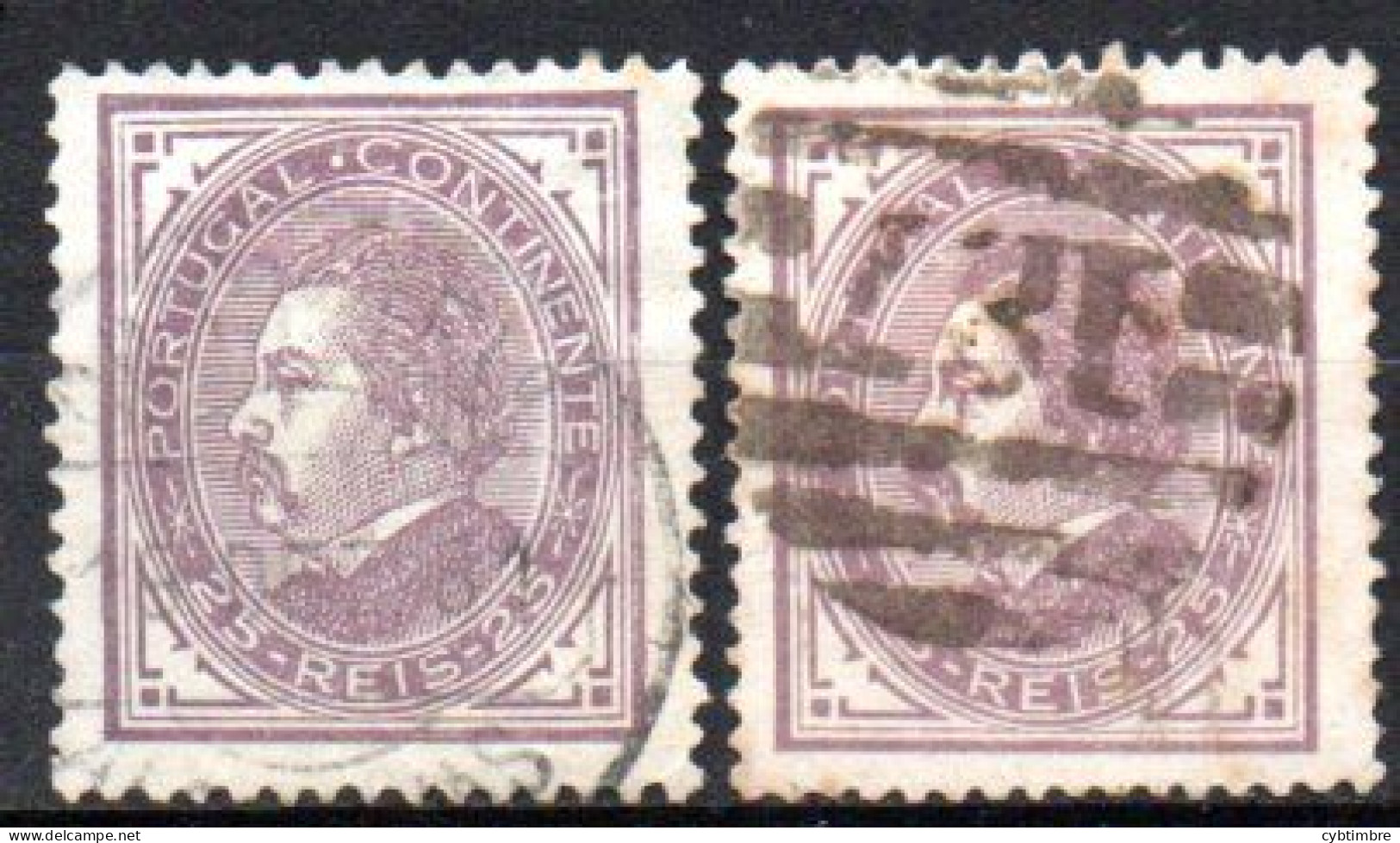 Portugal: Yvert N° 52A + 52B; Cote 9.00€ - Used Stamps