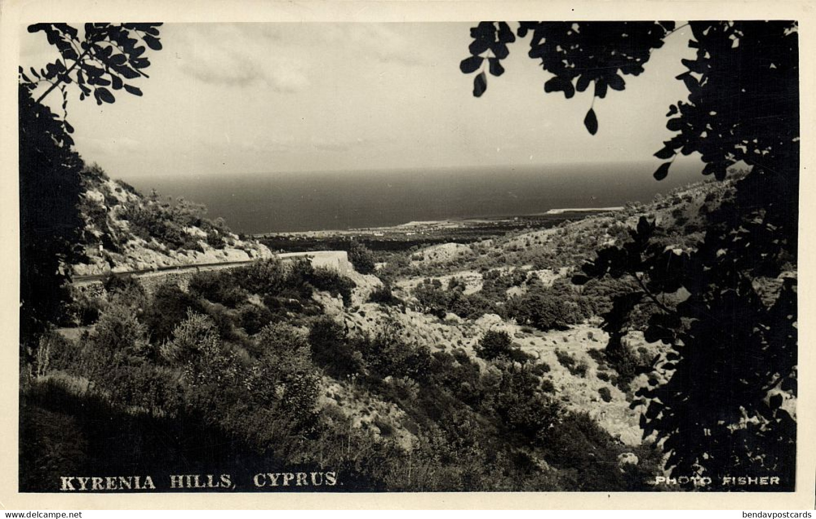Cyprus, KYRENIA, View From The Hills (1950s) Photo Fisher RP - Cipro