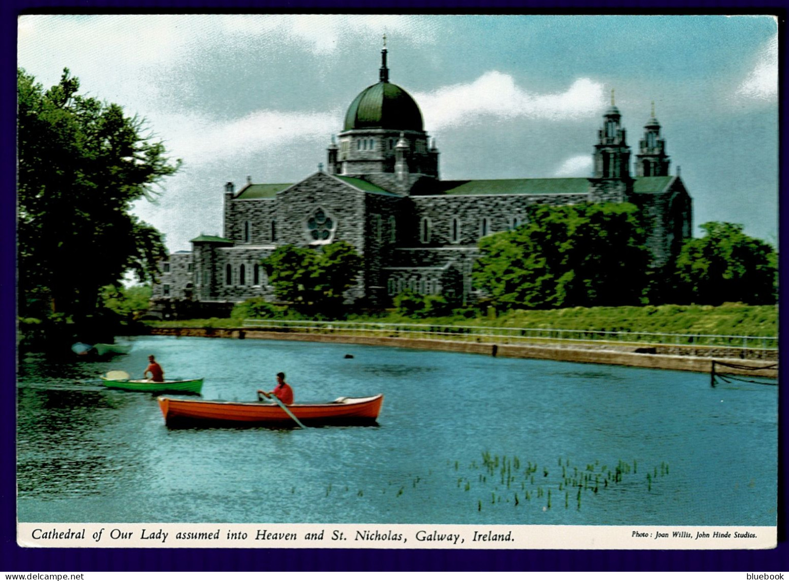 Ref 1642 - 1970's John Hinde Postcard - Cathedral Of Our Lady Assumed Into Heaven & St.Nicholas - Galway Ireland - Galway
