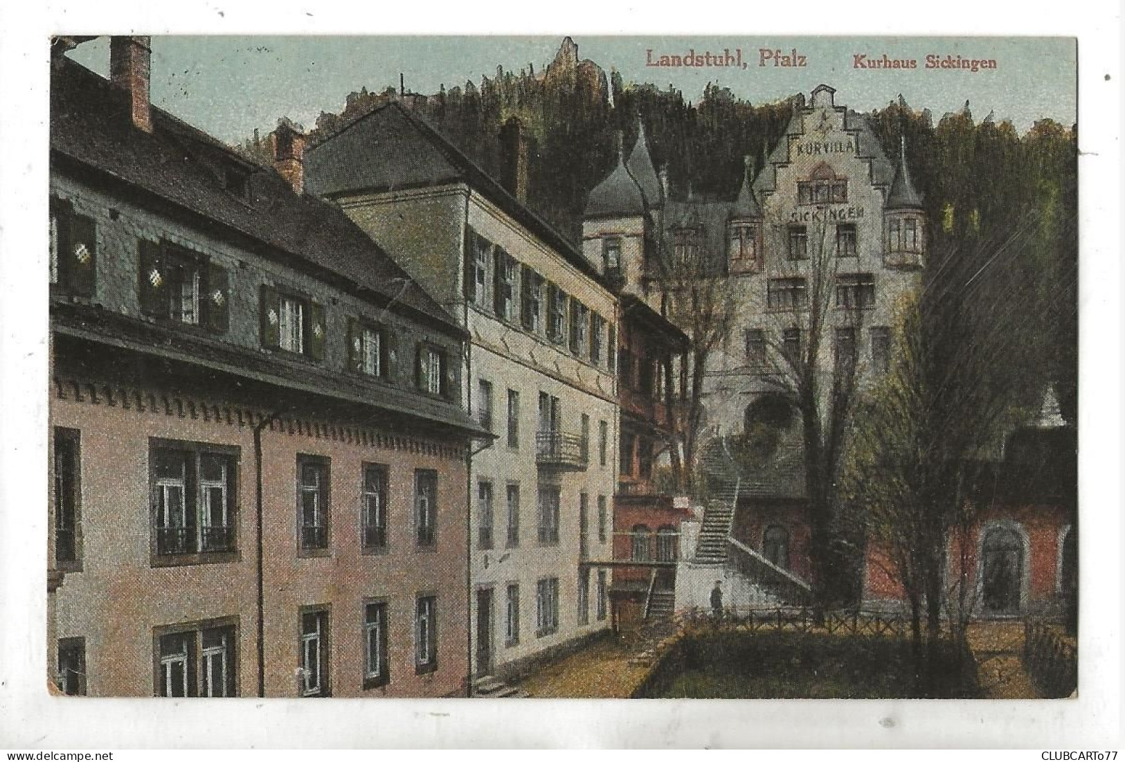 Landstuhl (Allemagne, Rhénanie-Palatinat) : Kurhaus Sickigen Im 1918 (lebendig) PF. - Landstuhl