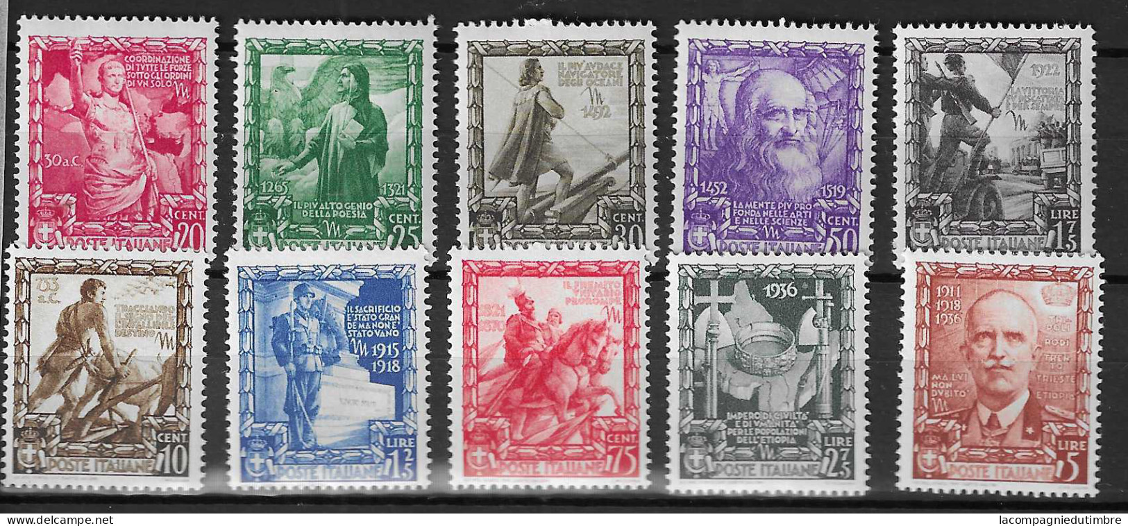 Italie YT N° 419/428 Neufs ** MNH. TB - Neufs