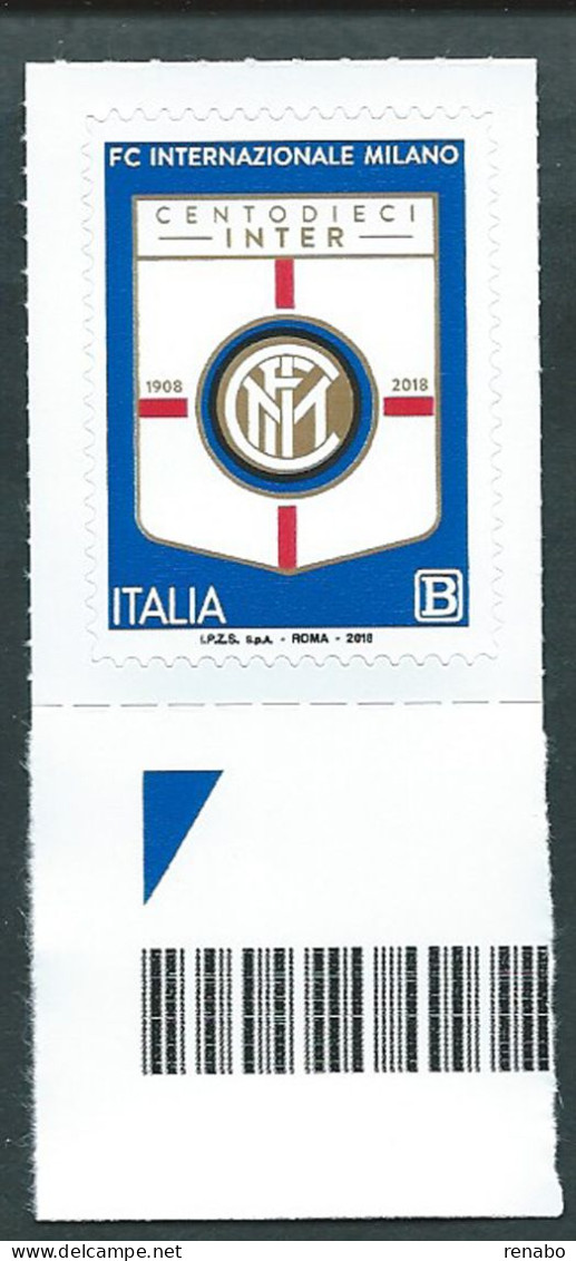 Italia, Italy, Italien, Italie 2018; F C Internazionale Milano - INTER, 110° Anniversario. Bordo Inferiore. - Famous Clubs