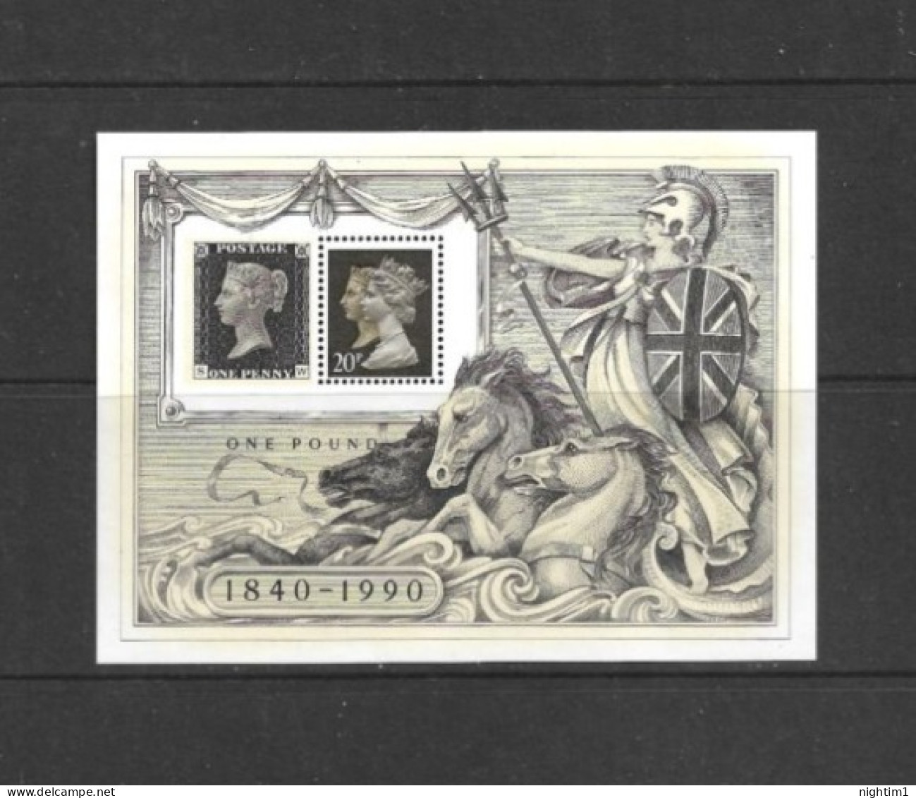 GREAT BRITAIN COLLECTION.  1990 STAMP WORLD SOUVENIR SHEET. UNMOUNTED MINT. - Nuevos