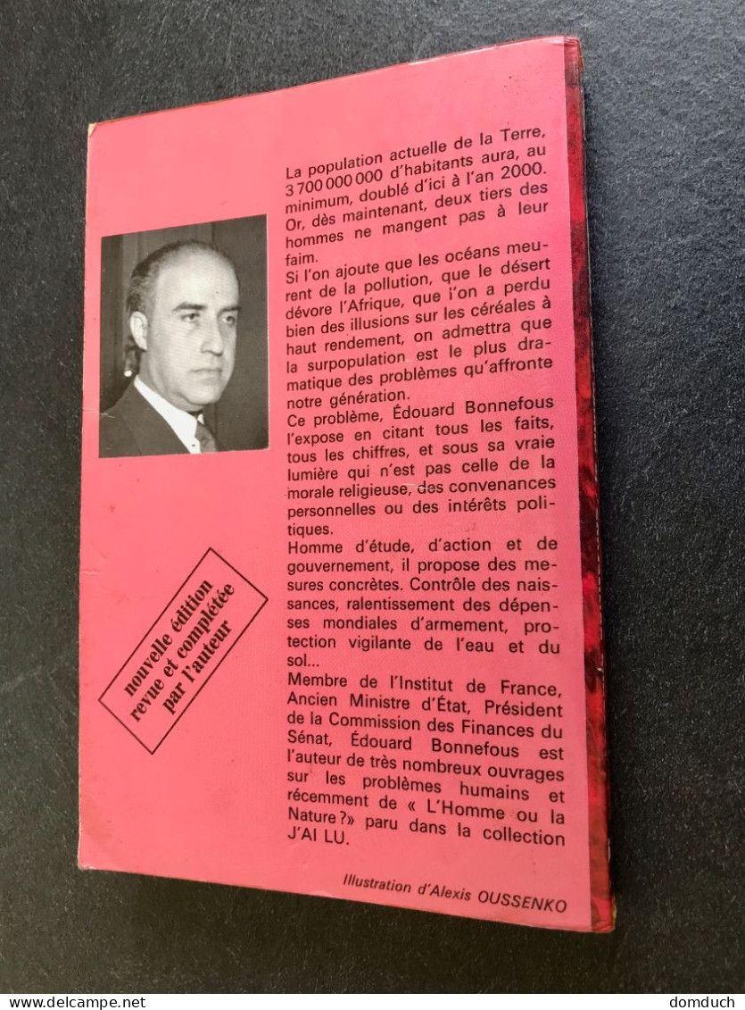 J’AI LU « DOCUMENT » N° D46    Le Monde Est-il Surpeuplé ?    Edouard BONNEFOU - Sociologia