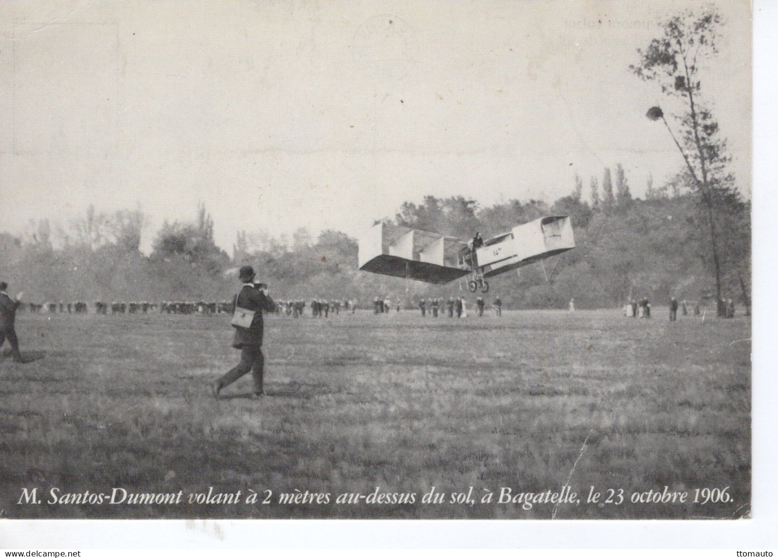 M.Santos-Dumont Volant A 2 Metres Au-dessus Du Sol, A Bagatelle En 1906 - CPM - ....-1914: Voorlopers